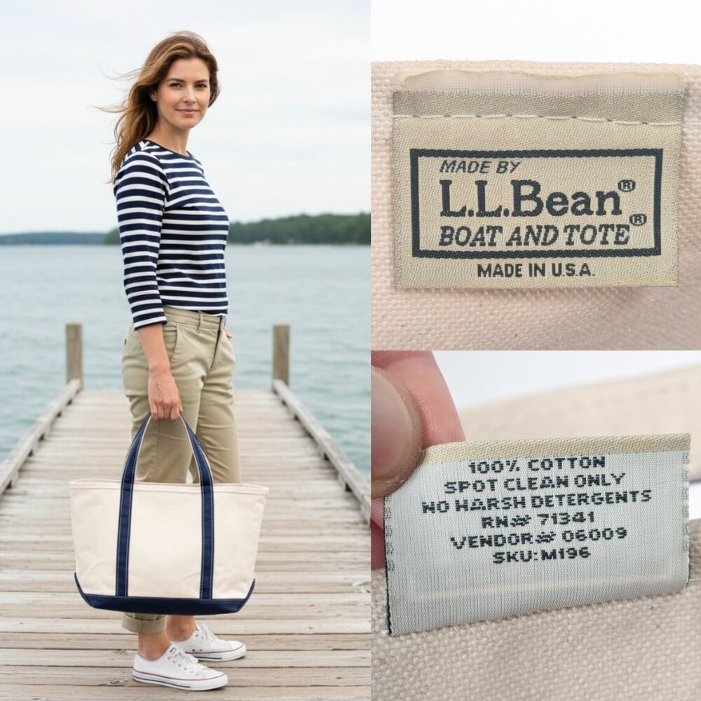 L.L. Bean Original Boat and Tote - Made in USA - Picture 2 of 15